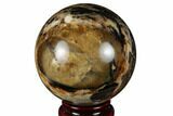 Black Opal Sphere - Madagascar #168592-1